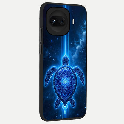  Blue Galaxy Turtle back cover for iQOO 15R slim fit glass case with vibrant aesthetic design