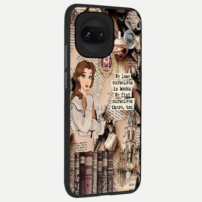  Bookish Dream World back cover for iQOO 15R slim fit glass case with vibrant aesthetic design