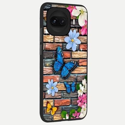  Brick Bloom Flight back cover for iQOO 15R slim fit glass case with vibrant aesthetic design