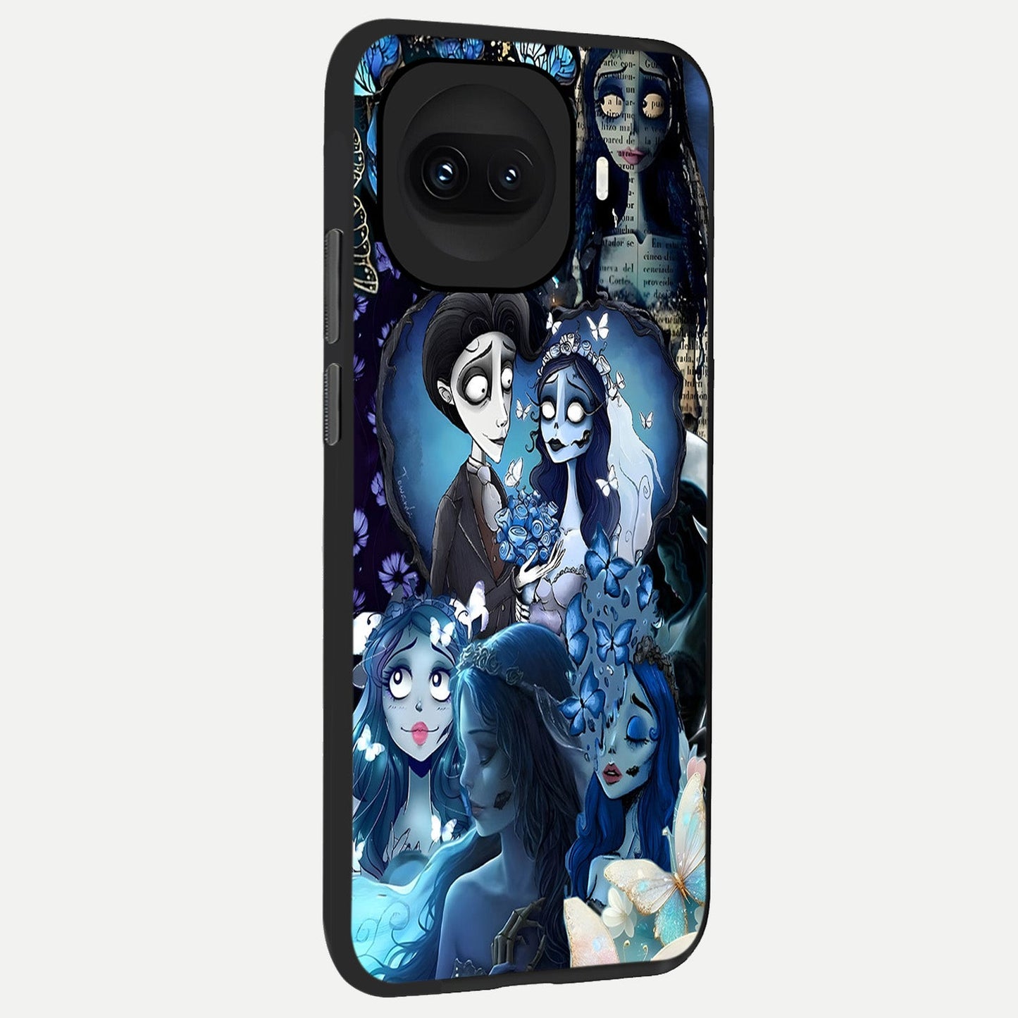  Butterfly Ghost Soul back cover for iQOO 15R slim fit glass case with vibrant aesthetic design