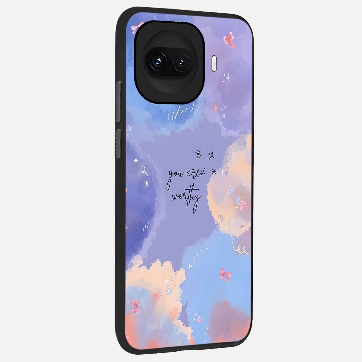  Celestial Cloud Magic back cover for iQOO 15R slim fit glass case with vibrant aesthetic design