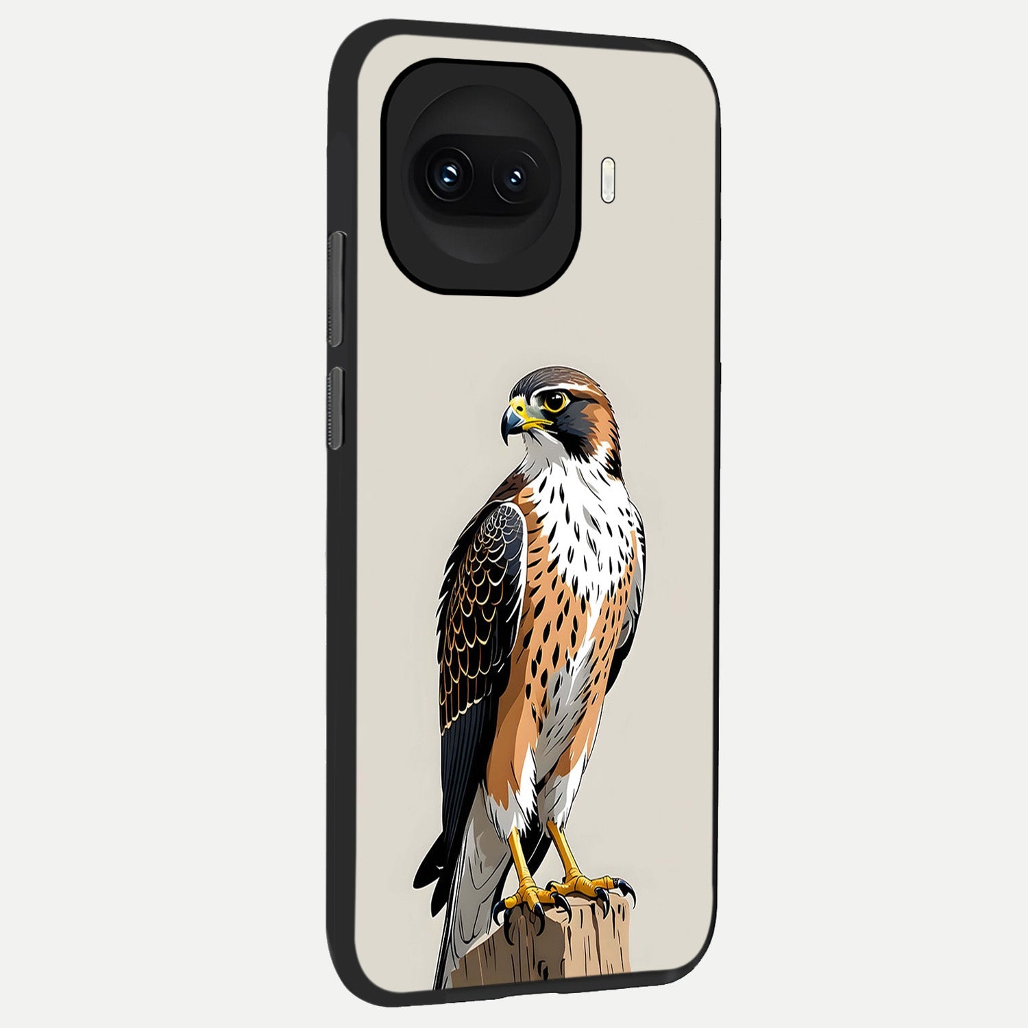  Clever Eagle back cover for iQOO 15R slim fit glass case with vibrant aesthetic design
