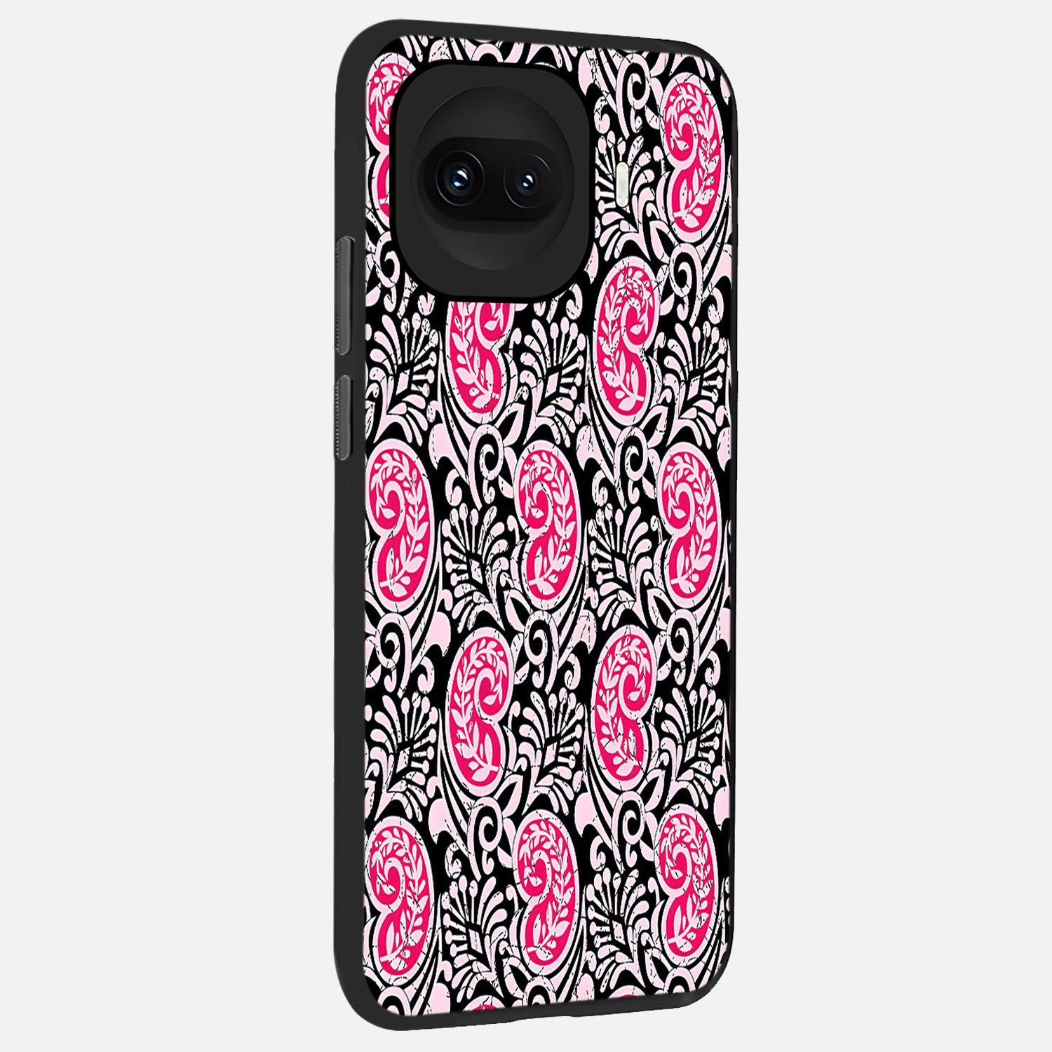  Crimson Paisley Charm back cover for iQOO 15R slim fit glass case with vibrant aesthetic design