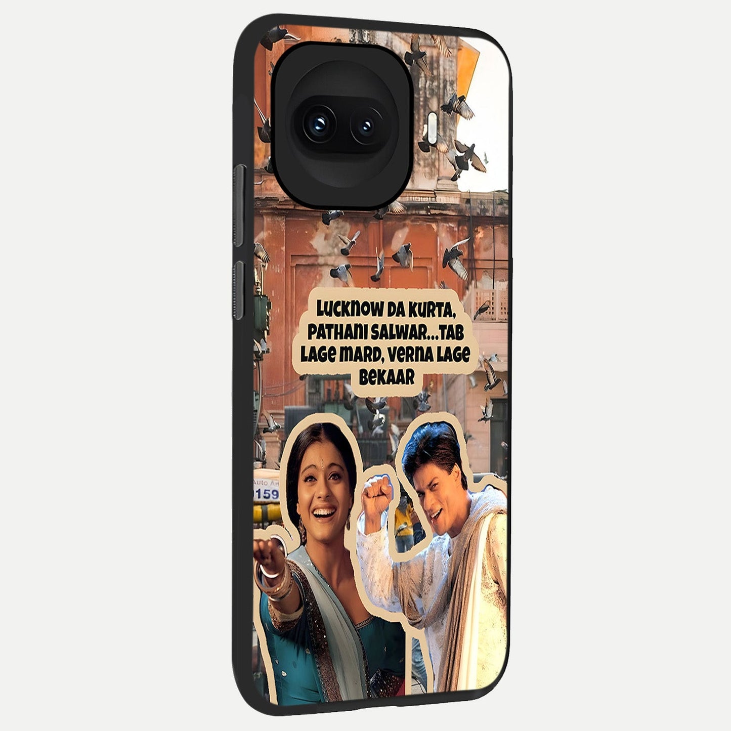  Desi Retro Vibes back cover for iQOO 15R slim fit glass case with vibrant aesthetic design