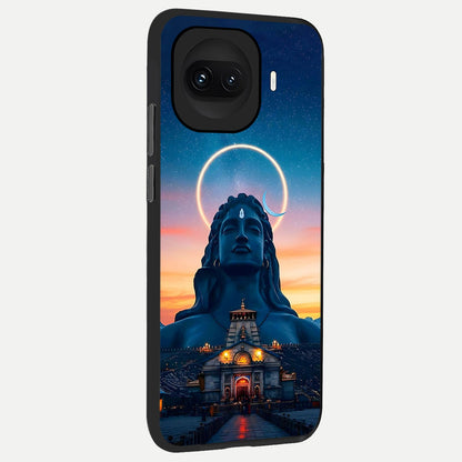  Eternal Shiva Aura back cover for iQOO 15R slim fit glass case with vibrant aesthetic design