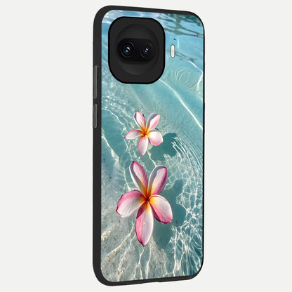  Floating Bloom Bliss back cover for iQOO 15R slim fit glass case with vibrant aesthetic design