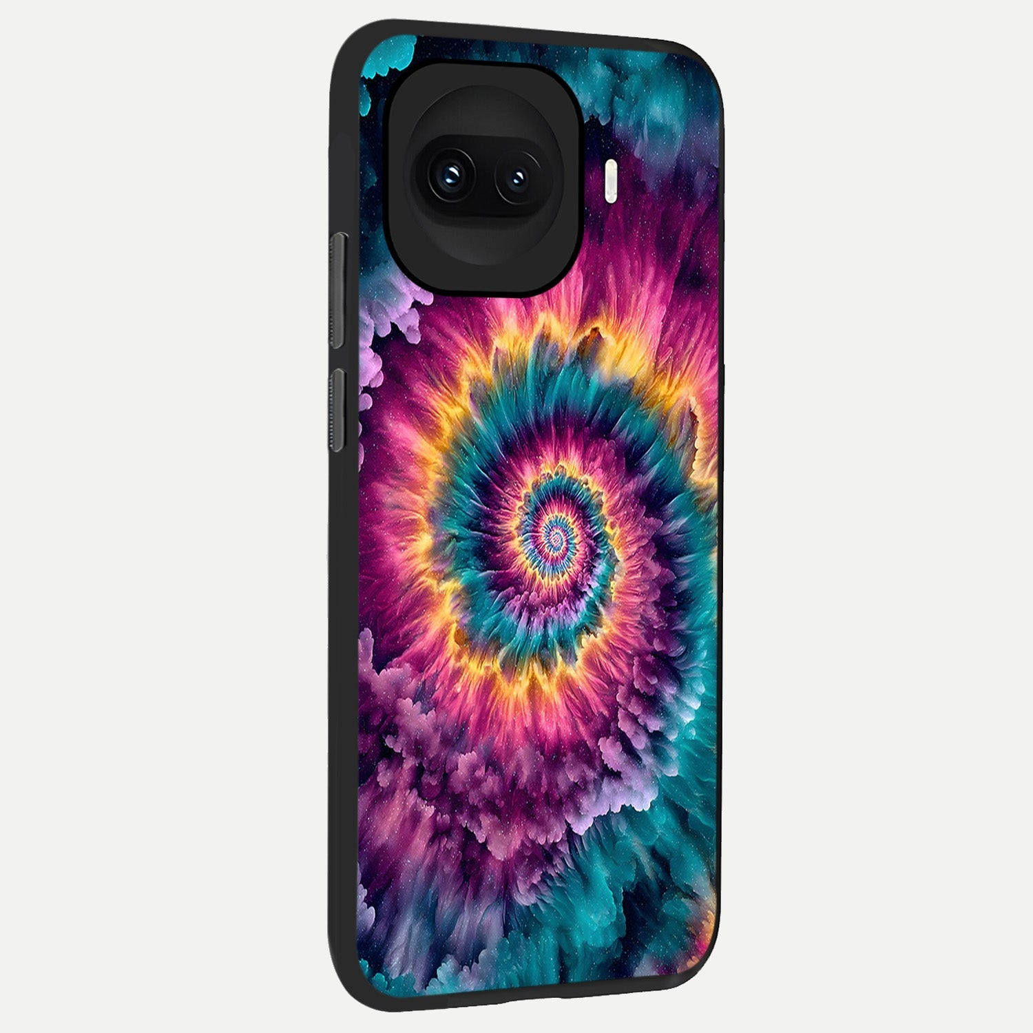  Galactic Spiral Burst back cover for iQOO 15R slim fit glass case with vibrant aesthetic design