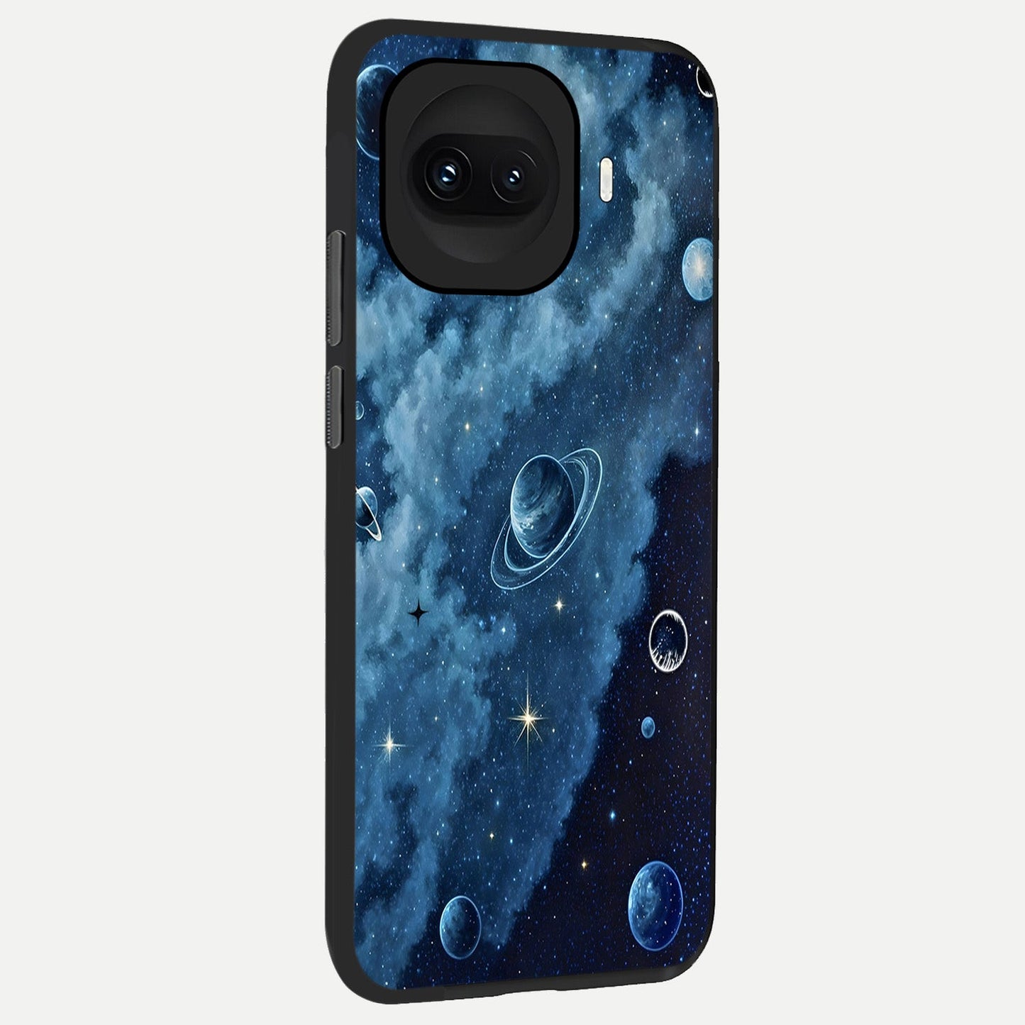  Galaxy Dream Space back cover for iQOO 15R slim fit glass case with vibrant aesthetic design