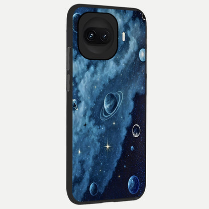  Galaxy Dream Space back cover for iQOO 15R slim fit glass case with vibrant aesthetic design