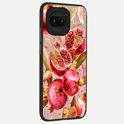  Golden Bloom Glow back cover for iQOO 15R slim fit glass case with vibrant aesthetic design