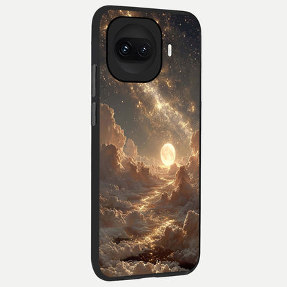  Golden Sky Dream back cover for iQOO 15R slim fit glass case with vibrant aesthetic design