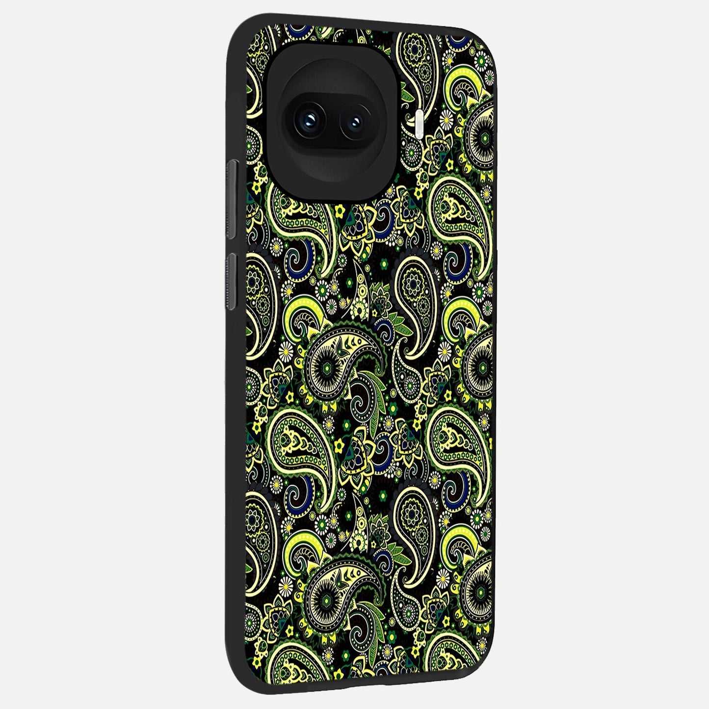  Green Lemon back cover for iQOO 15R slim fit glass case with vibrant aesthetic design