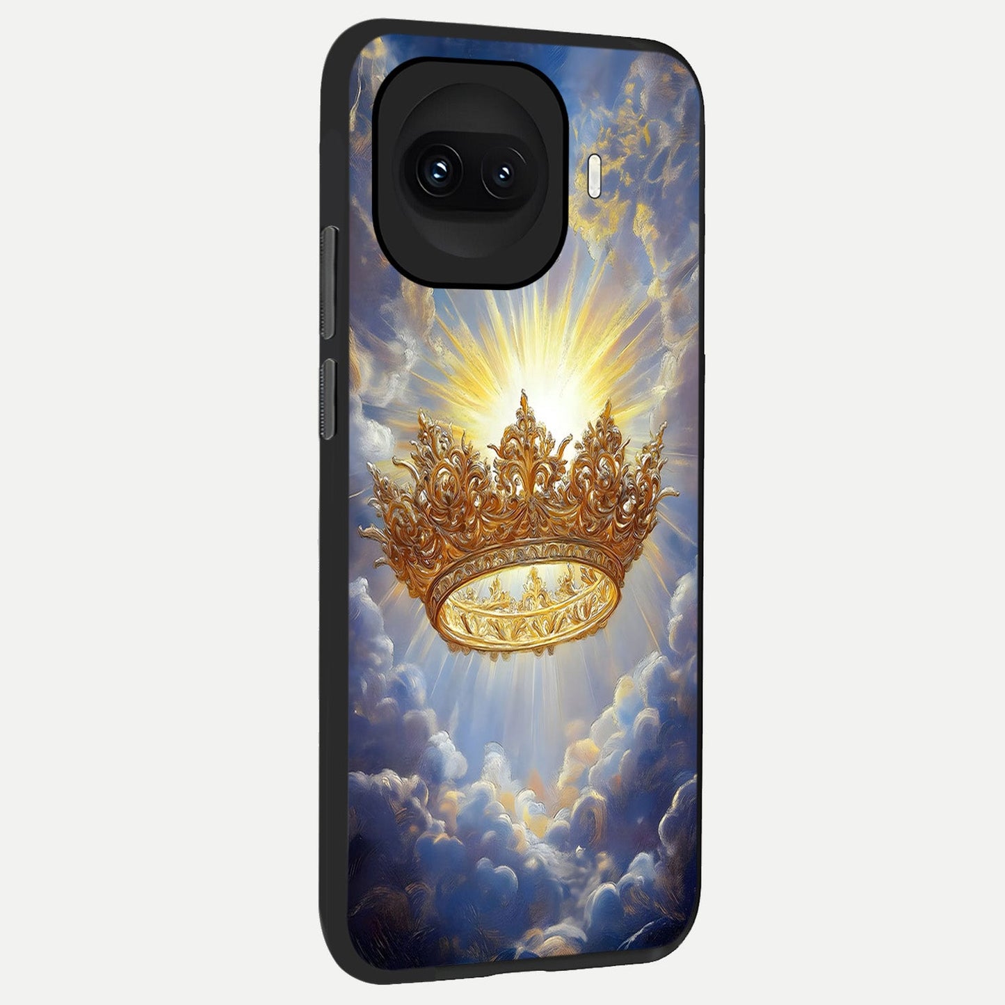  Heavenly Crown Light back cover for iQOO 15R slim fit glass case with vibrant aesthetic design