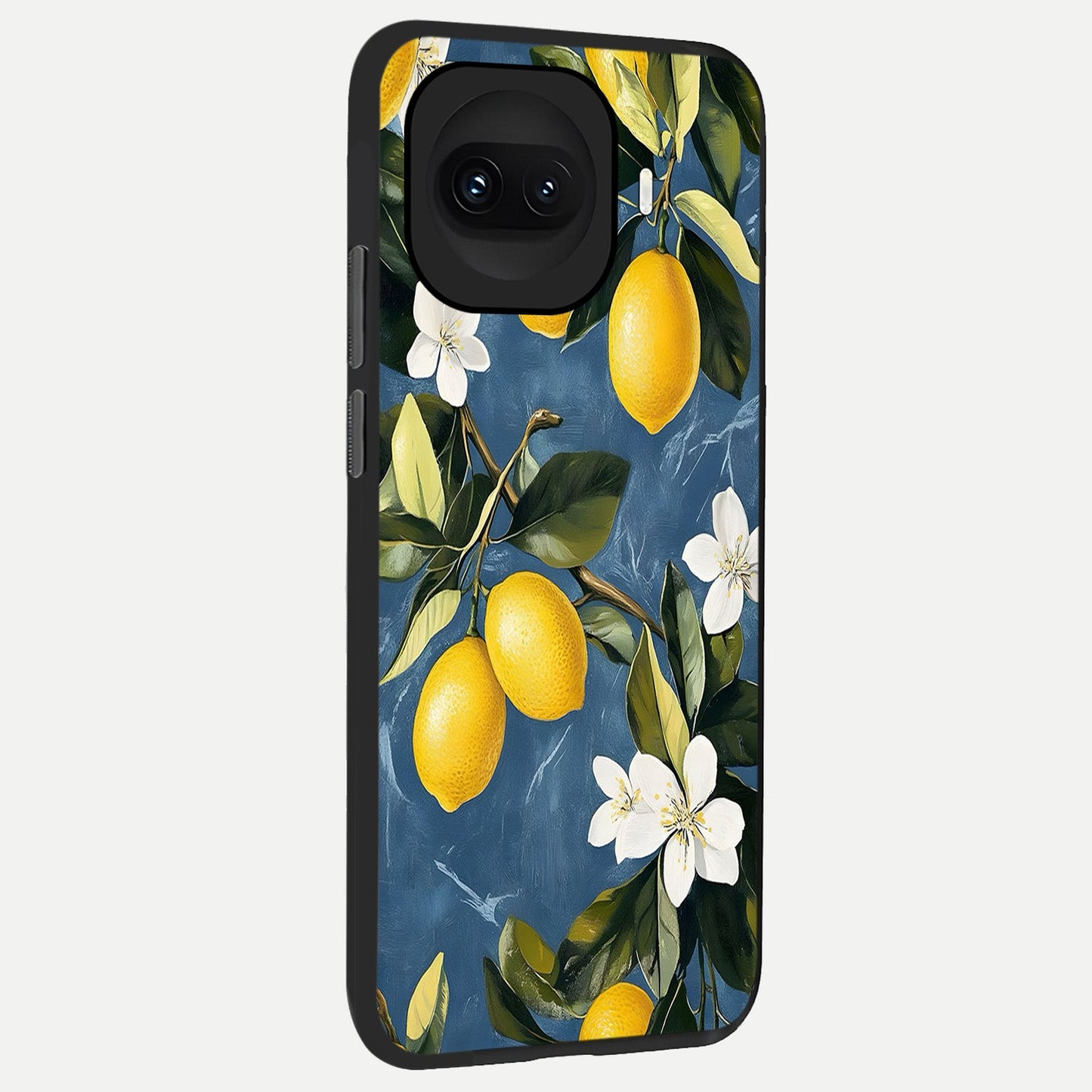  Lemon Dream Garden back cover for iQOO 15R slim fit glass case with vibrant aesthetic design