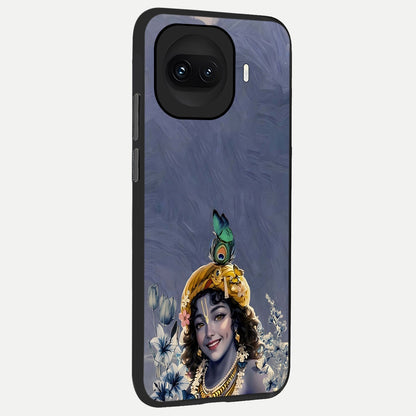  Lord Krishna back cover for iQOO 15R slim fit glass case with vibrant aesthetic design