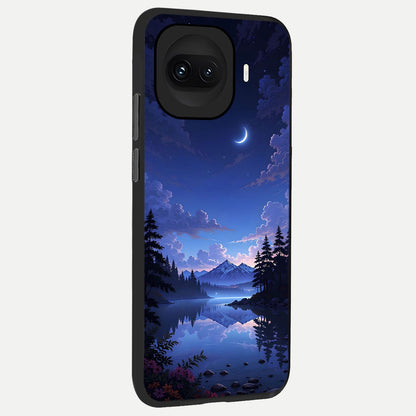  Midnight Lake Peace back cover for iQOO 15R slim fit glass case with vibrant aesthetic design