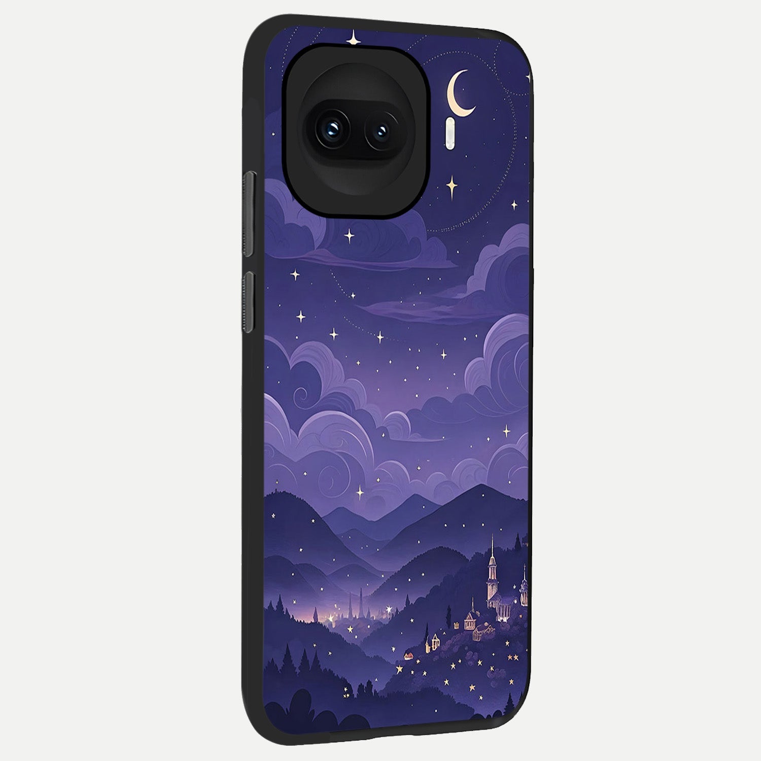  Minimal Night View back cover for iQOO 15R slim fit glass case with vibrant aesthetic design