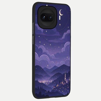  Minimal Night View back cover for iQOO 15R slim fit glass case with vibrant aesthetic design