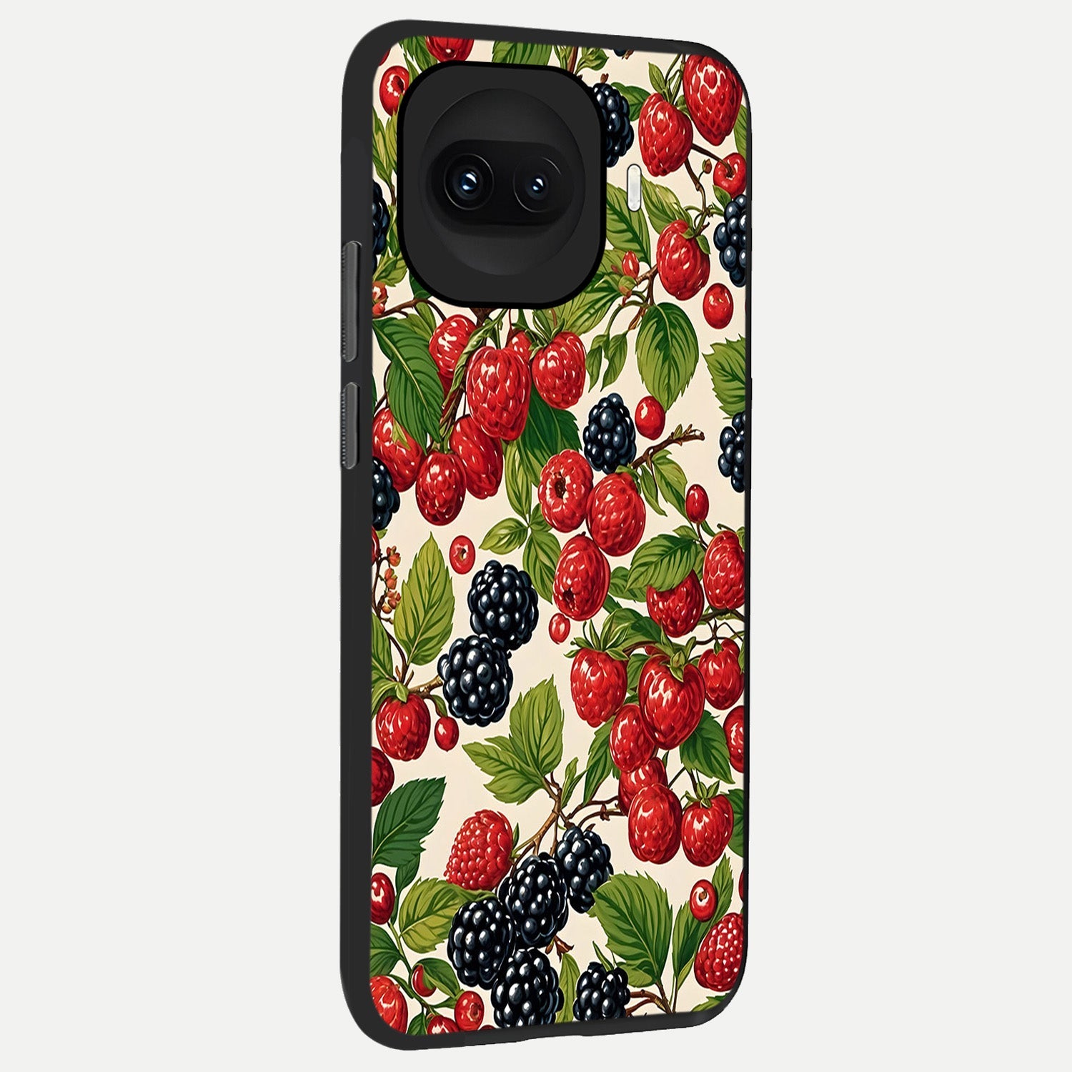  Mixed Berry Collage back cover for iQOO 15R slim fit glass case with vibrant aesthetic design