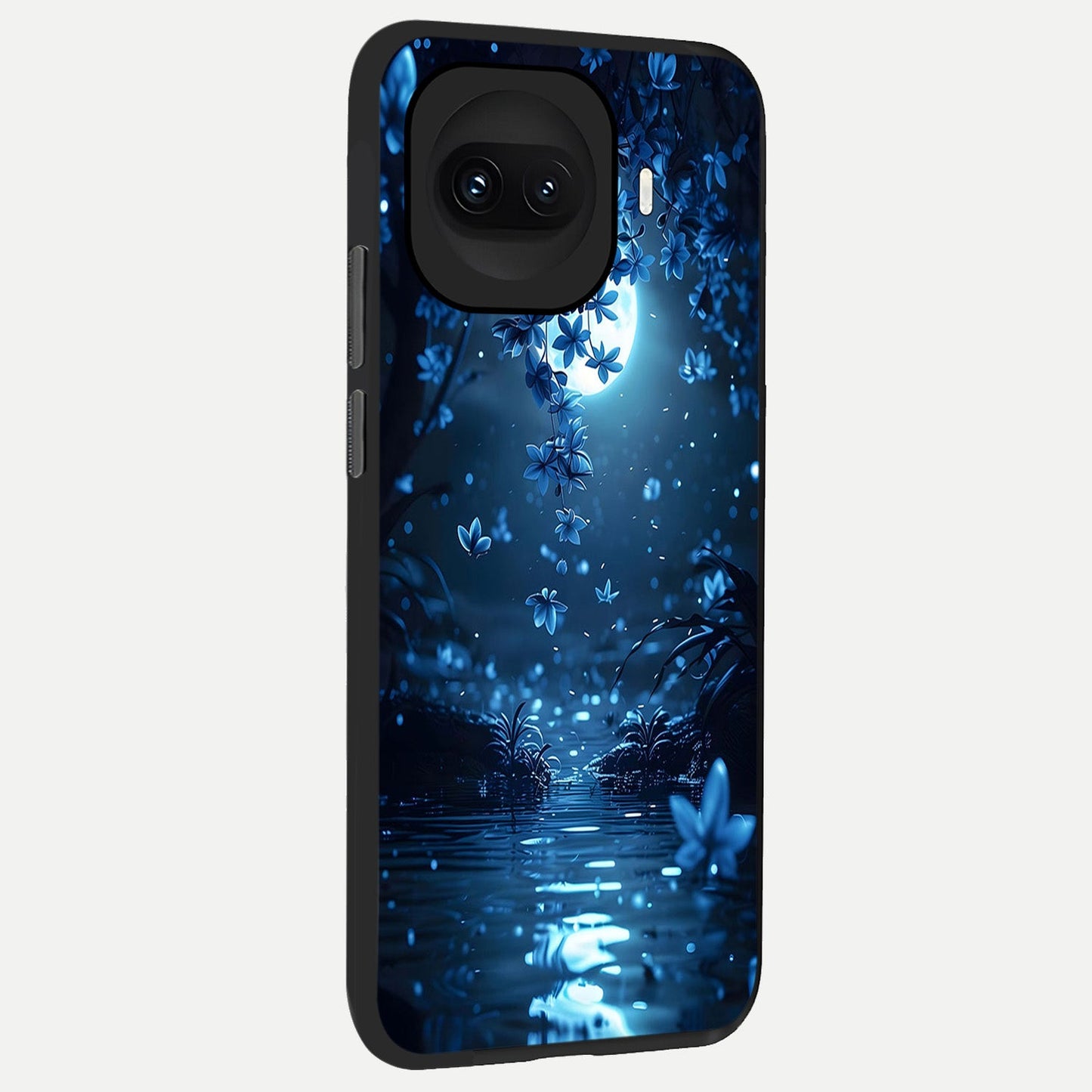  Moonlight Petal Dream back cover for iQOO 15R slim fit glass case with vibrant aesthetic design
