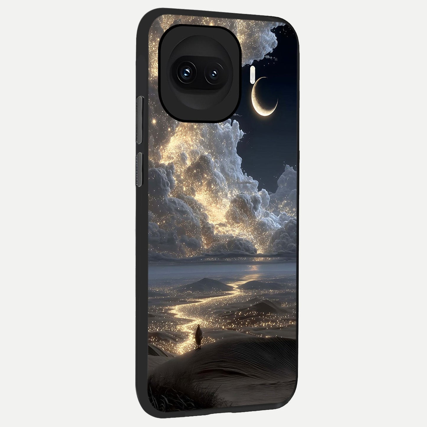  Moonlight Spark Path back cover for iQOO 15R slim fit glass case with vibrant aesthetic design