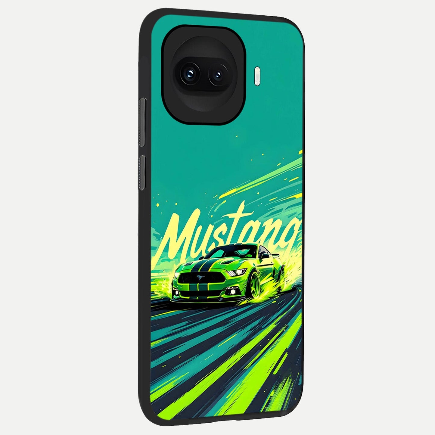  Mustang Bang back cover for iQOO 15R slim fit glass case with vibrant aesthetic design