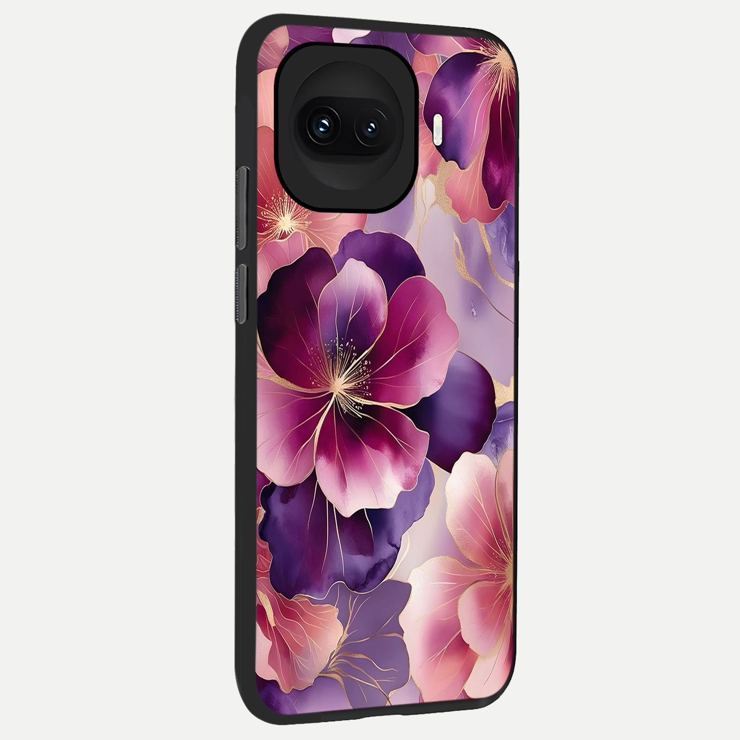  Pink Bouquet Florals back cover for iQOO 15R slim fit glass case with vibrant aesthetic design