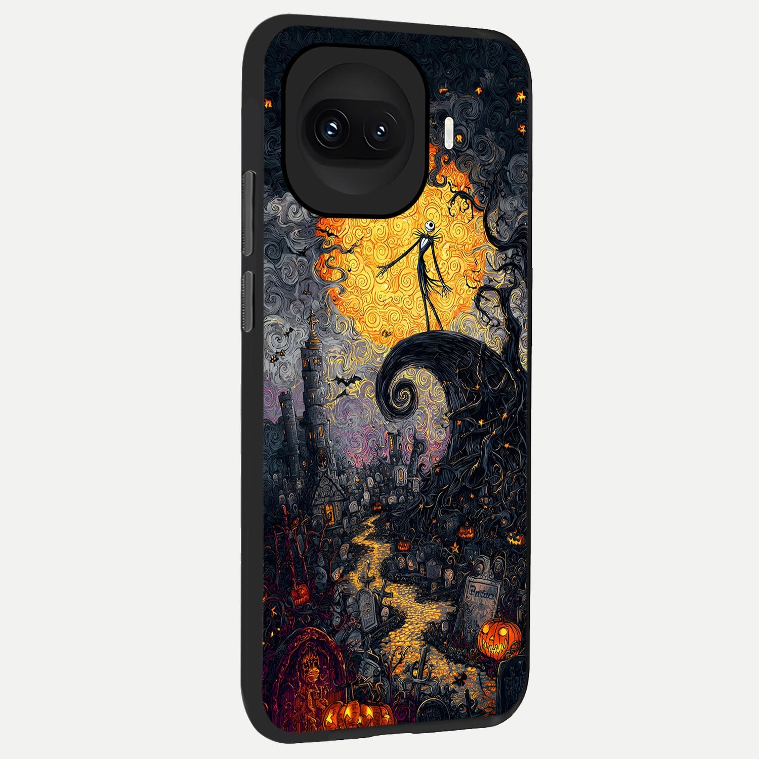  Pumpkin Moon Night back cover for iQOO 15R slim fit glass case with vibrant aesthetic design