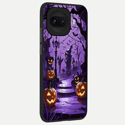  Pumpkin Patch Halloween back cover for iQOO 15R slim fit glass case with vibrant aesthetic design
