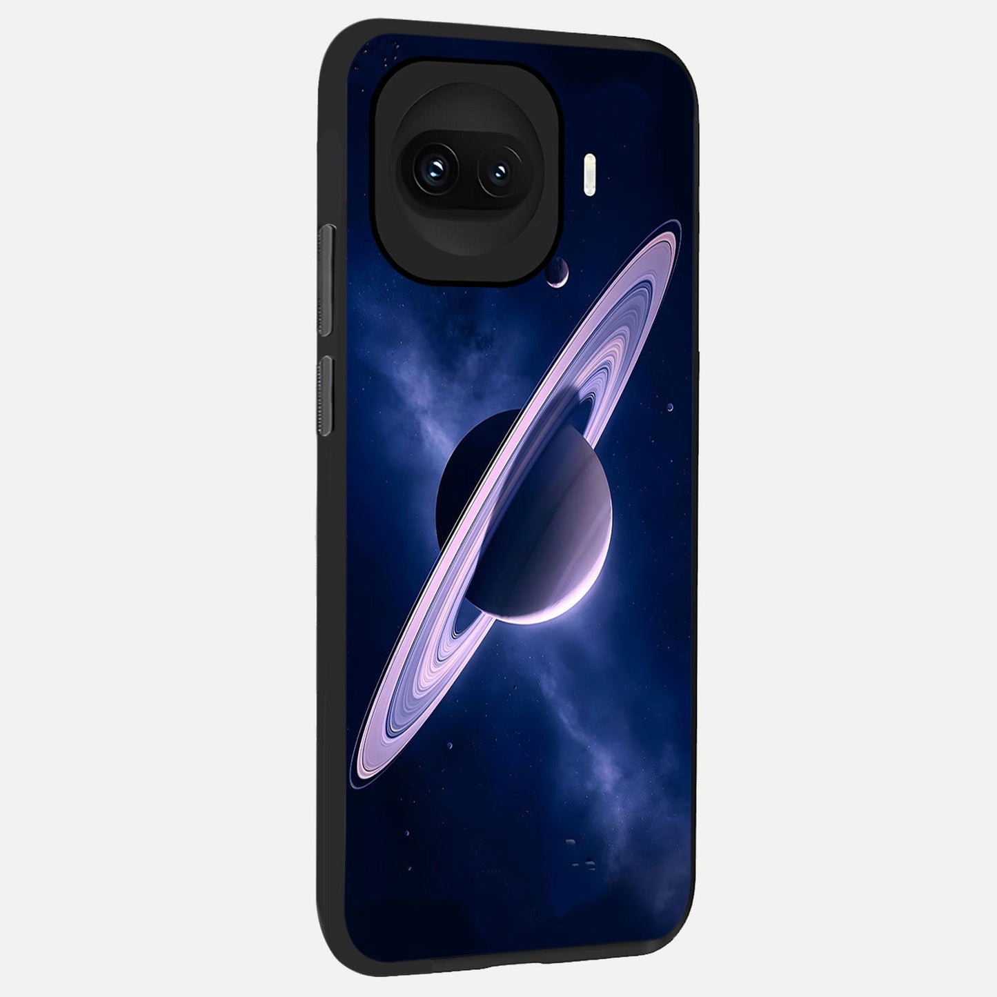  Saturn Ring Mystique back cover for iQOO 15R slim fit glass case with vibrant aesthetic design