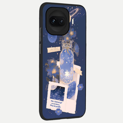  Starlit Cosmic Jar back cover for iQOO 15R slim fit glass case with vibrant aesthetic design