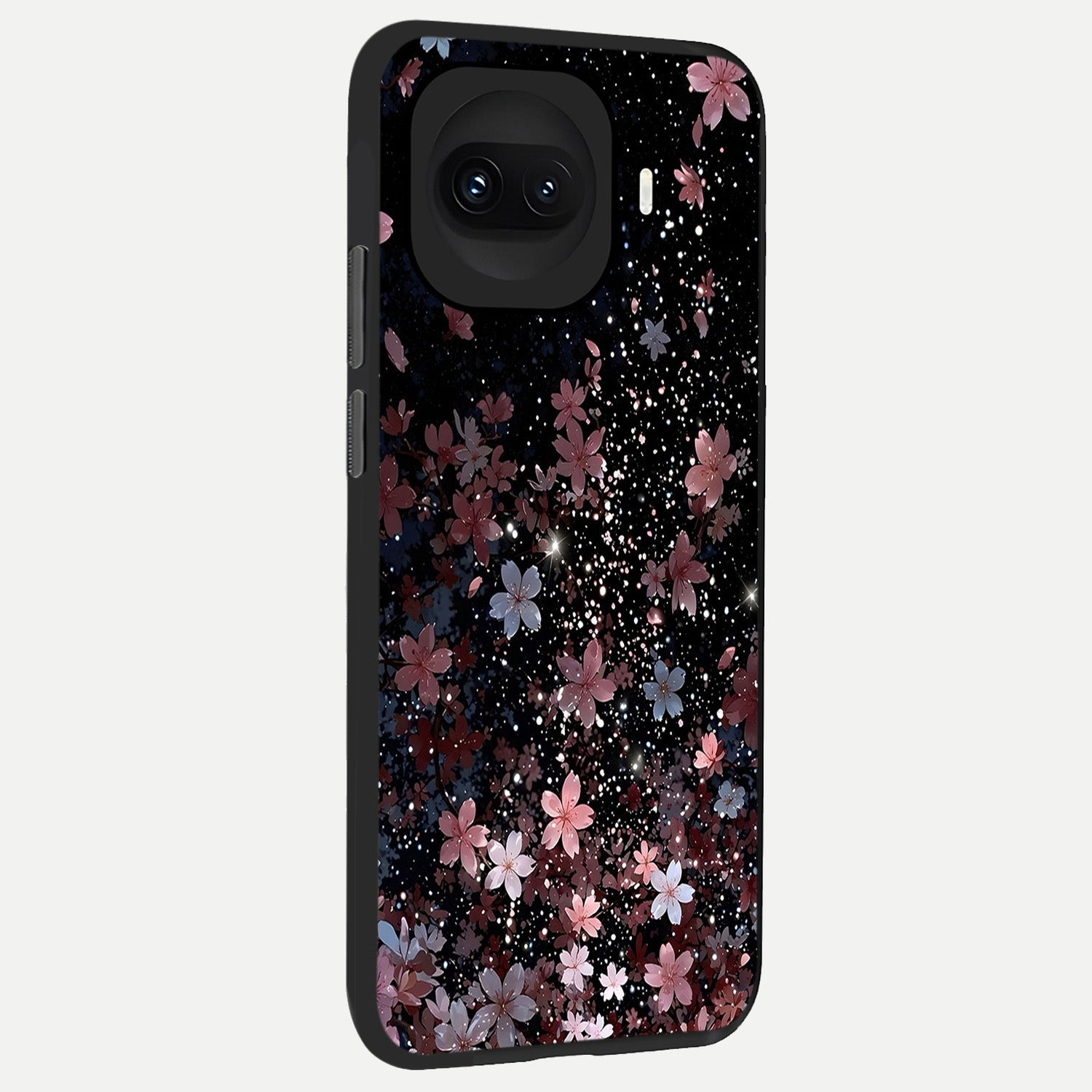  Starlit Flower Dreams back cover for iQOO 15R slim fit glass case with vibrant aesthetic design