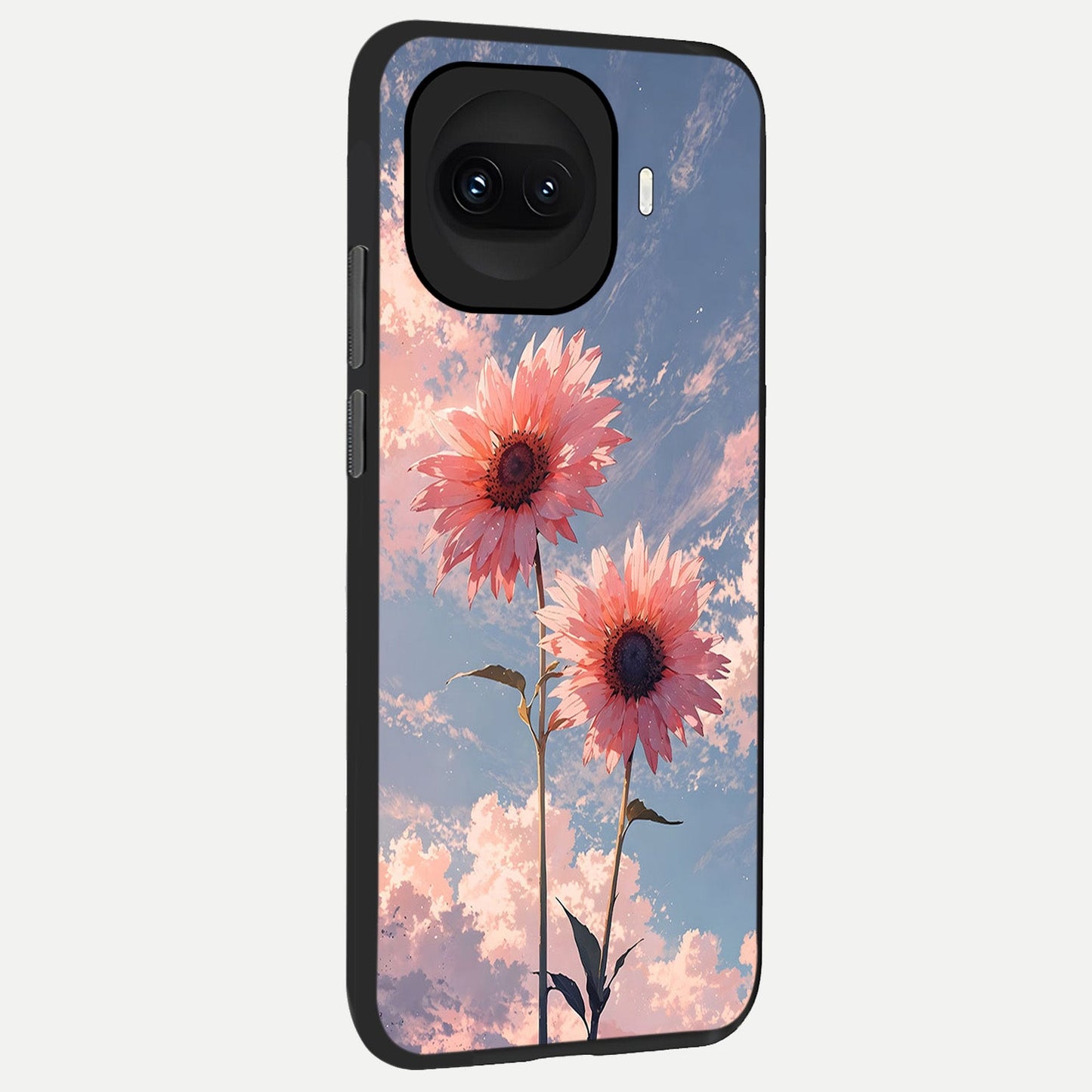  Sun Moon Balance back cover for iQOO 15R slim fit glass case with vibrant aesthetic design