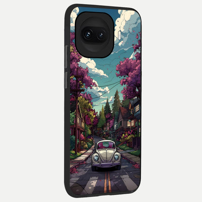  Vintage Street Drive back cover for iQOO 15R slim fit glass case with vibrant aesthetic design