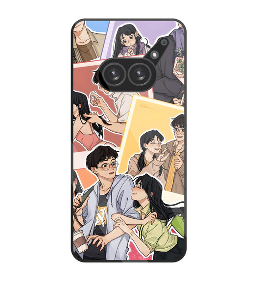 Korean Couples Glass Case For Nothing Phone 2A