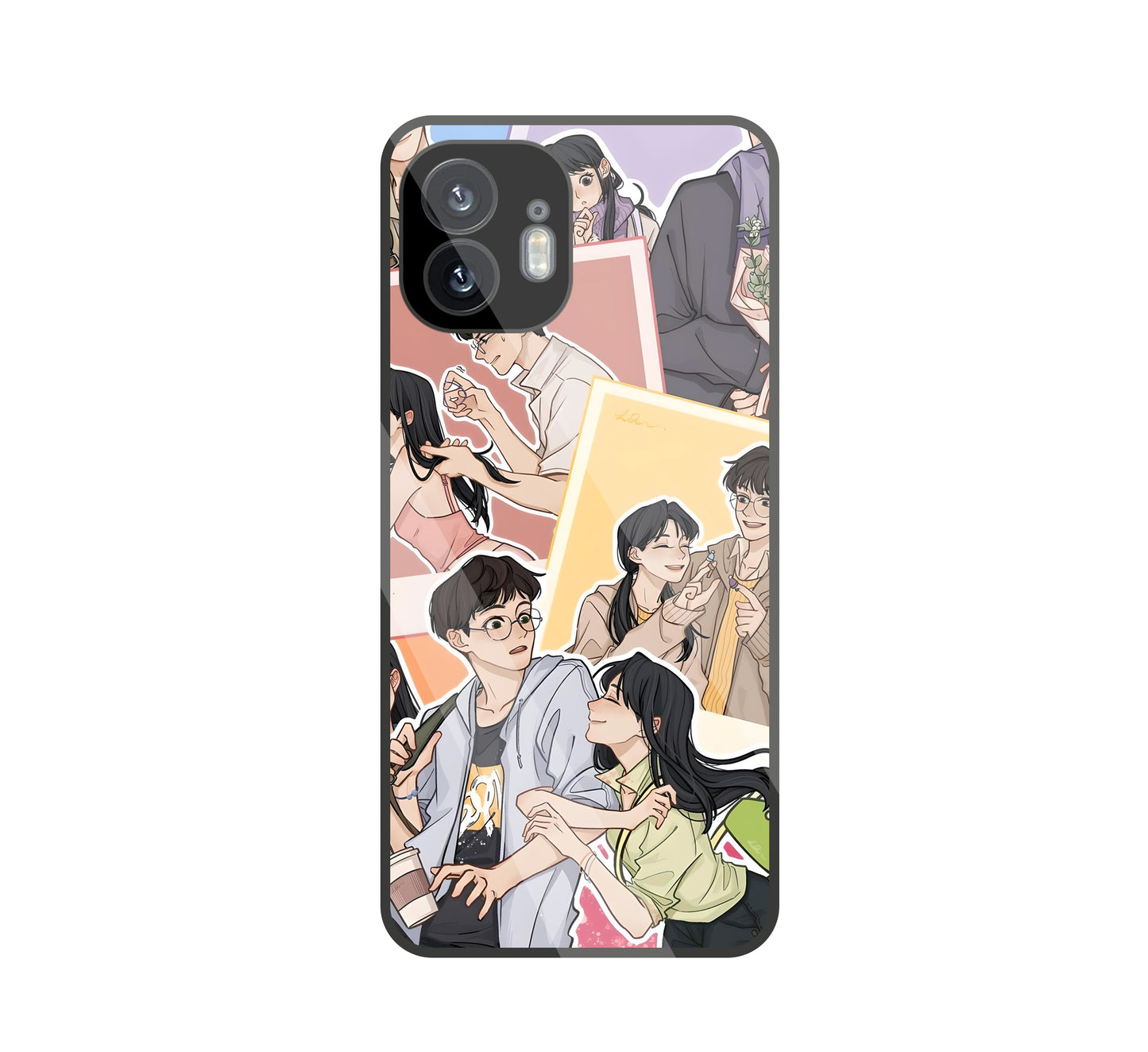 Korean Couples Glass Case For Nothing Phone 2