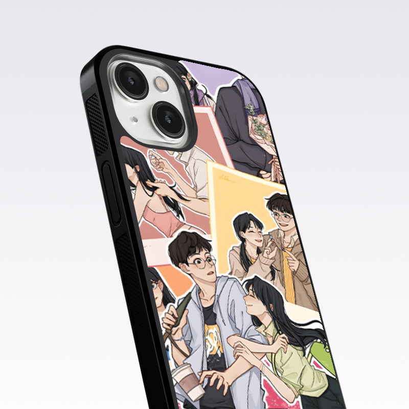 Korean Couples Glass Case For Nothing Phone 2