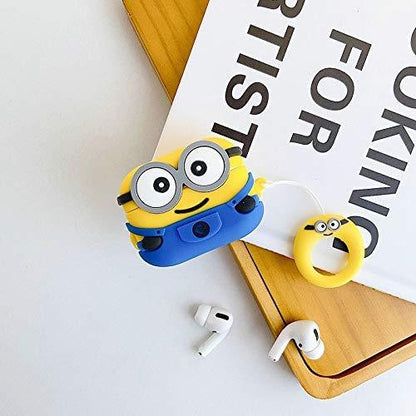CUTE MINION SILICONE AIRPODS CASE COVER FOR 1/2, 3 AND AIRPODS PRO