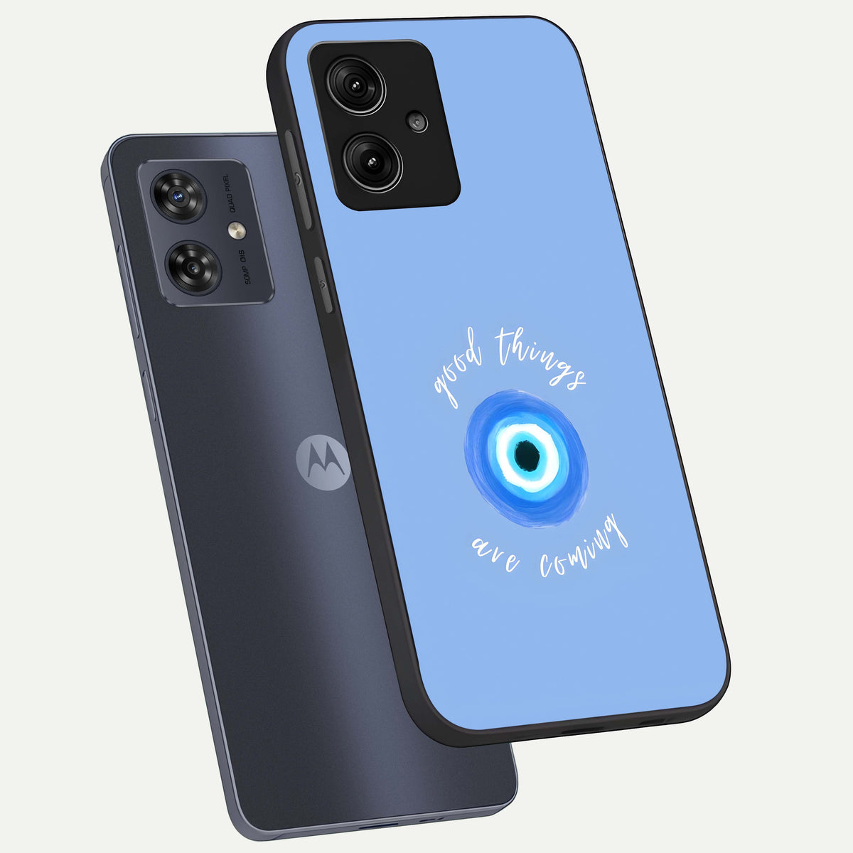  Bright Future Ahead phone case For Moto G54 showing premium glass back cover with detailed artwork