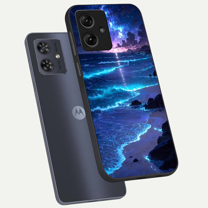  Classic Damn Look phone case For Moto G54 showing premium glass back cover with detailed artwork