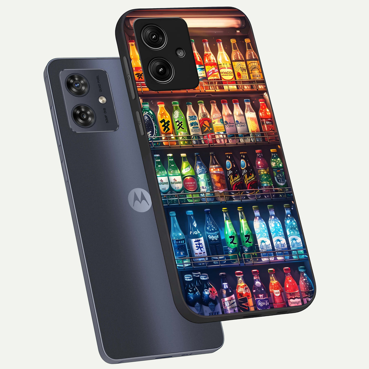  Colorfull Tree phone case For Moto G54 showing premium glass back cover with detailed artwork