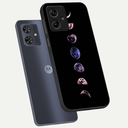  Crimson All Planets phone case For Moto G54 showing premium glass back cover with detailed artwork