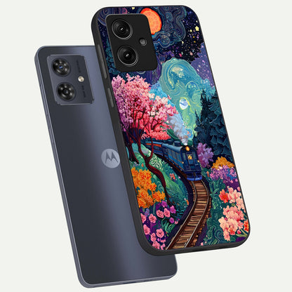  Digital Art phone case For Moto G54 showing premium glass back cover with detailed artwork