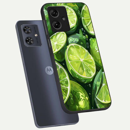  Green Kawasaki phone case For Moto G54 showing premium glass back cover with detailed artwork