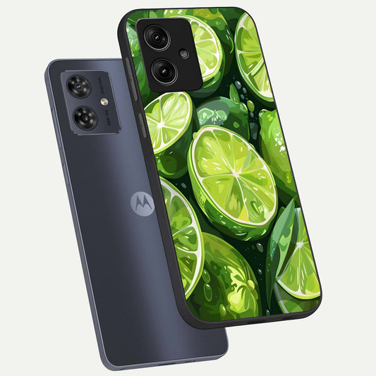  Green Kawasaki phone case For Moto G54 showing premium glass back cover with detailed artwork