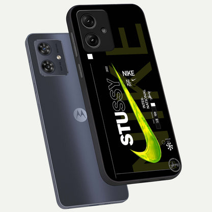  Neon Street Edition phone case For Moto G54 showing premium glass back cover with detailed artwork