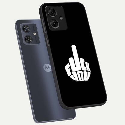  Rebel Mode On phone case For Moto G54 showing premium glass back cover with detailed artwork