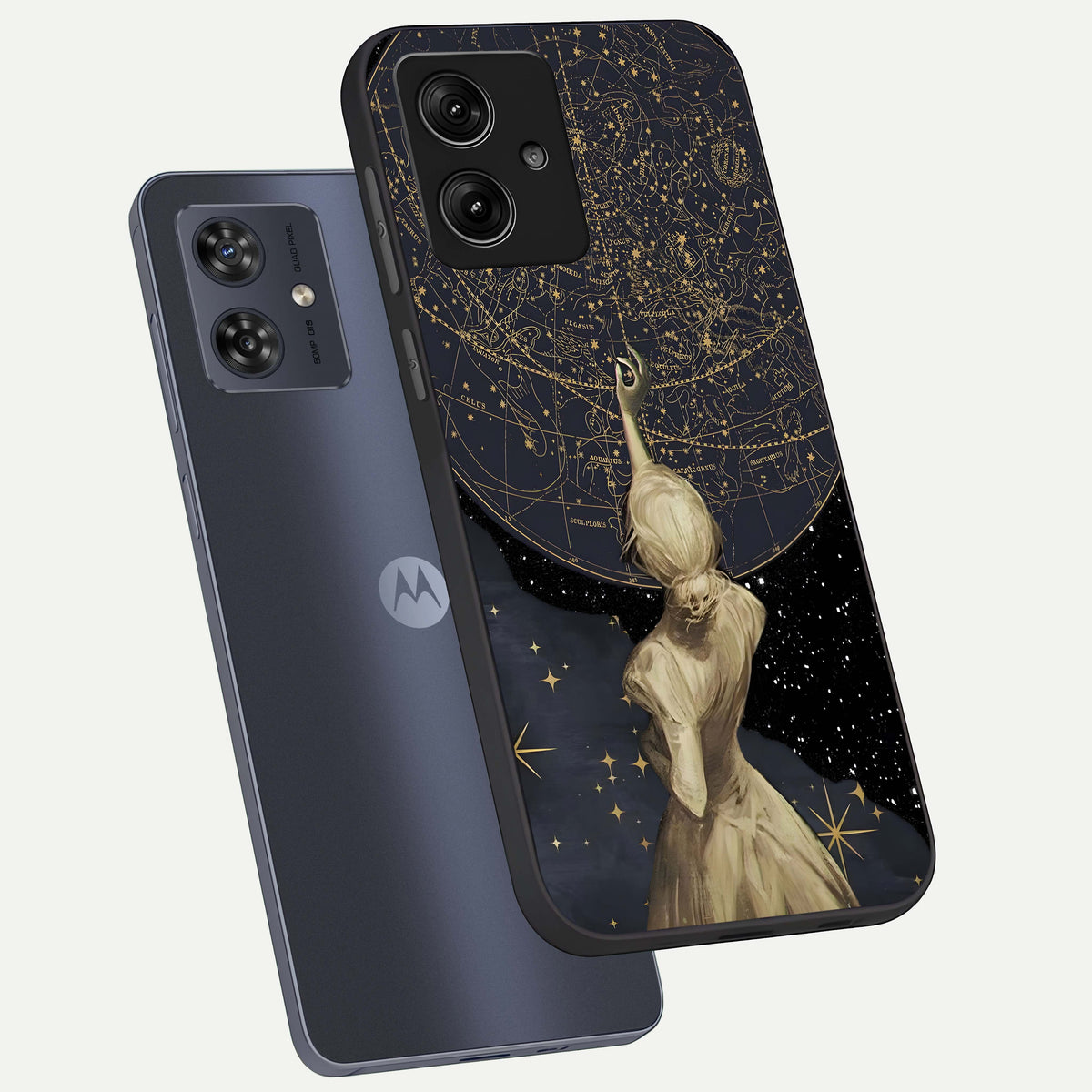  Taylor Swift Girl phone case For Moto G54 showing premium glass back cover with detailed artwork