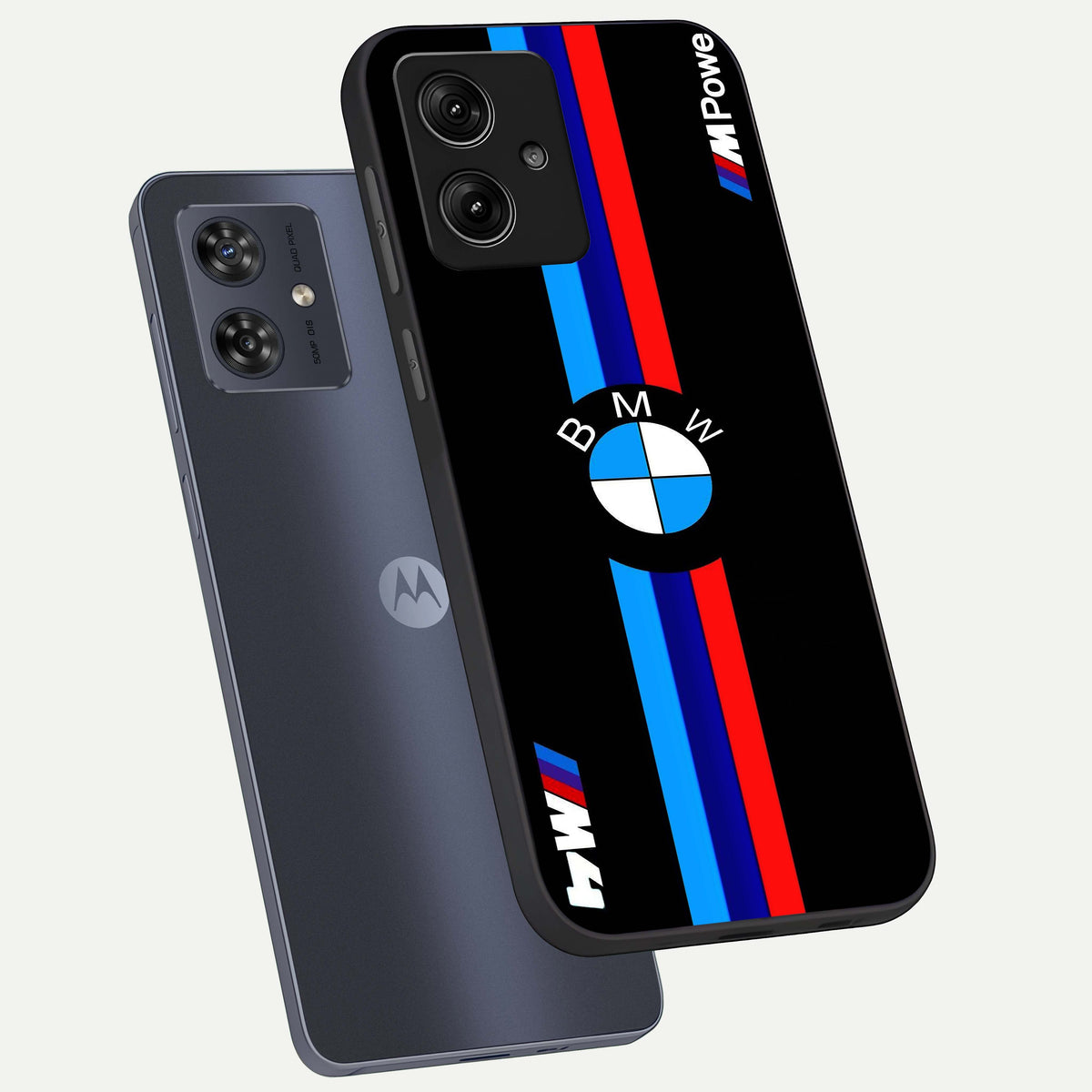  Turbo BMW Beast phone case For Moto G54 showing premium glass back cover with detailed artwork