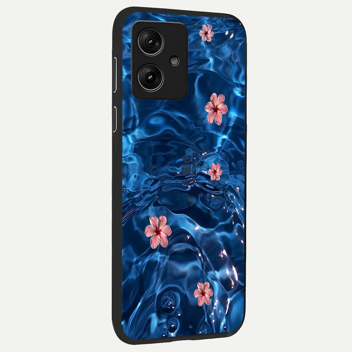  Bloom Thread Art back cover For Moto G54 slim fit glass case with vibrant aesthetic design